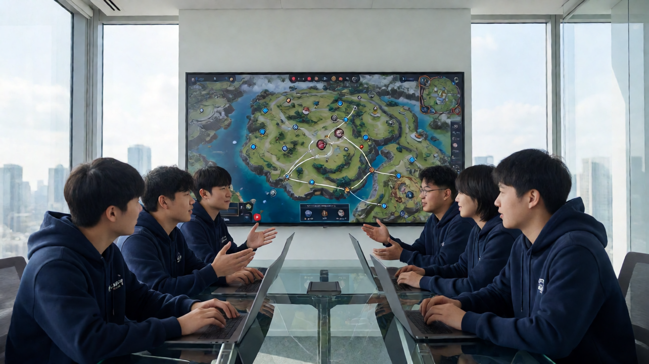 战术竞技类电竞项目，选手在广阔地图上展开生存对抗